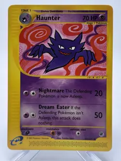 Pokemon Haunter 80/165 Expedition Base Set E-Reader Uncommon 2002 WOTC TCG - Image 1