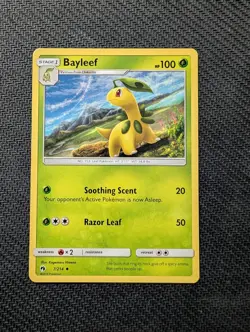 Bayleef 7/214 Uncommon Lost Thunder Pokemon Near Mint - Image 1