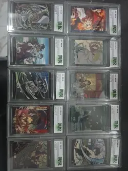 Demon Slayer CCG Slab Card Lot Of 10 - Image 1