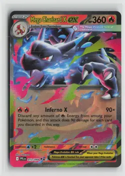 Mega Charizard X ex 013/094 Double Rare Phantasmal Flames Pokemon NM - Image 1
