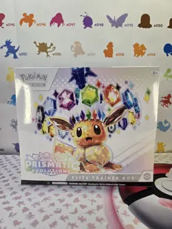 Pokemon TCG Scarlet & Violet Prismatic Evolutions Elite Trainer Box (Torn) - Image 1