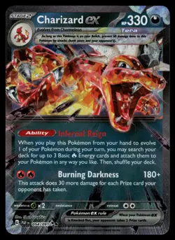Charizard ex 054/091 Paldean Fates Double Rare Pokemon - Image 1