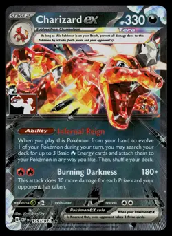 Charizard ex 125/197 Obsidian Flames Double Rare Pokemon - Image 1