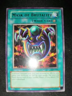 YU-GI-OH! - Mask Of Brutality - LON-020 - Rare - Old Print - NM- - Image 1