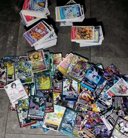 HUGE DIGIMON MIXED CARD LOT OVER 500 CARDS OF COMMONS UNCOMMONS & RARES NM/MINT - Image 3