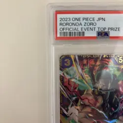 One Piece Card Roronoa Zoro Flagship 2023 Winner Promo OP01-025 PSA10 - Image 2