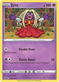 Jynx Pokemon SWSH08: Fusion Strike 112/264 NM - Image 1