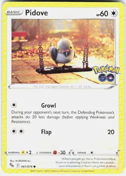 Pidove Pokemon Pokemon GO 061/078 NM - Image 1
