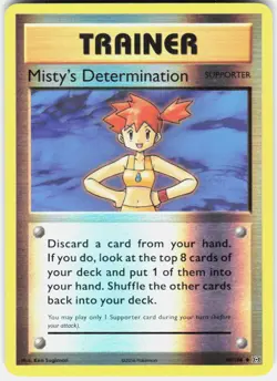 Misty's Determination Reverse Holo Pokemon XY Evolutions 80/108 NM - Image 1