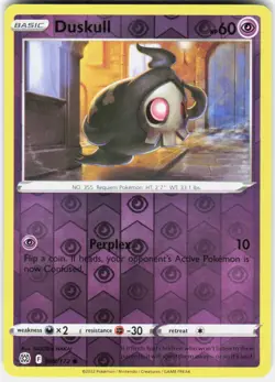 Duskull Reverse Holo Pokemon SWSH09: Brilliant Stars 060/172 NM - Image 1