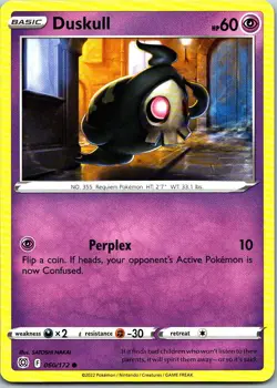 Duskull Pokemon Brilliant Stars 060/172 NM - Image 1