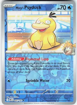 Misty's Psyduck Reverse Holo Pokemon SV10: Destined Rivals 045/182 NM - Image 1