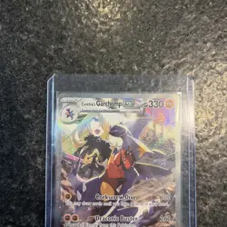 Pokemon Destined Rivals - Cynthia's Garchomp ex SIR Full Art Holo 232/182 NM - Image 5