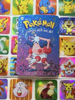 Pokemon Mr Mime Holo Prism Vintage Pocket Monsters Vending Sticker 2000 Nintendo - Image 1