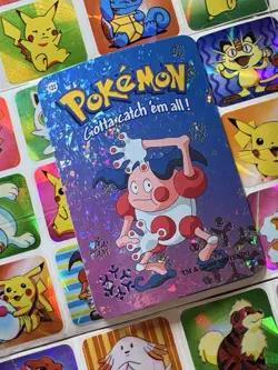 Pokemon Mr Mime Holo Prism Vintage Pocket Monsters Vending Sticker 2000 Nintendo - Image 2