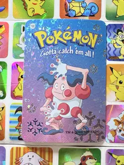 Pokemon Mr Mime Holo Prism Vintage Pocket Monsters Vending Sticker 2000 Nintendo - Image 3