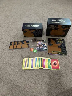 Pokemon TCG: Shining Fates Elite Trainer Box ETB- Empty Box & Some Accessories - Image 1