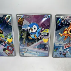 Pokemon TCG First Partner Illustration Collection Series 1 Gen 4 Sinnoh Starters - Image 3