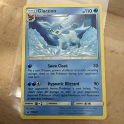Glaceon SM238 Black Star PROMO Non-Holo Pokemon Card Near Mint LP - Image 1