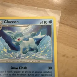 Glaceon SM238 Black Star PROMO Non-Holo Pokemon Card Near Mint LP - Image 3
