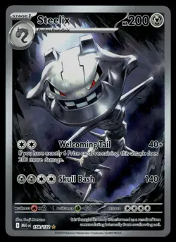 Steelix 150/132 Mega Evolution Illustration Rare Pokemon - Image 1
