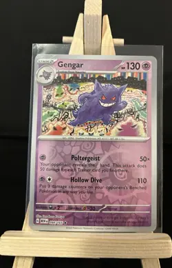Pokemon TCG Gengar 094/165 Sv: Scarlet & Violet 151 Rare Reverse Holo English - Image 1