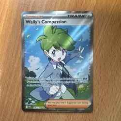 Wally's Compassion Ultra Rare Full Art 176/132 Pokemon Mega Evolution English NM - Image 2