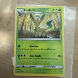 Leafeon SM237 Black Star PROMO Non-Holo Pokemon Card Near Mint NM - Image 1