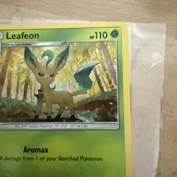 Leafeon SM237 Black Star PROMO Non-Holo Pokemon Card Near Mint NM - Image 3