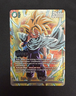 Dragon Ball TCG Card Son Gohan: Childhood FP-054 Winner Holofoil NM - US Seller - Image 2