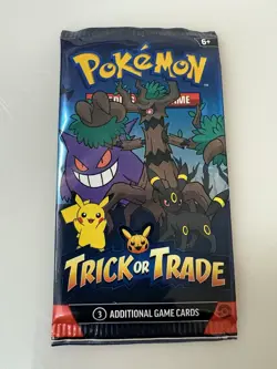Pokemon Card Pack Trick or Trade (4) Booster Packs 2024 New Sealed - Image 2