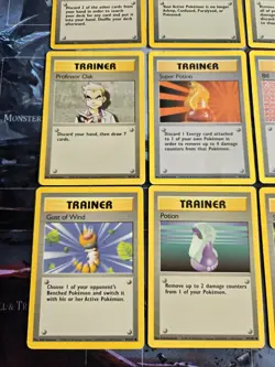 Base Set Trainer 9-Card Lot, Regular Unlimited Pokemon Vintage - HP/MP - Image 4