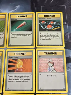 Base Set Trainer 9-Card Lot, Regular Unlimited Pokemon Vintage - HP/MP - Image 5