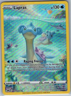 Lapras GG05/GG70 SWSH: Crown Zenith: Galarian Gallery - Pokemon Card - NM - Image 1