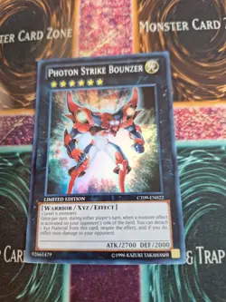Yugioh Photon Strike Bounzer CT09-EN022 Super Rare Limited Near Mint - Image 1