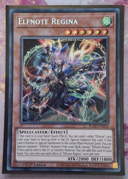 Elfnote Regina - BLZD-EN014 - Secret Rare - Near Mint - 1st Edition Yugioh! - Image 1