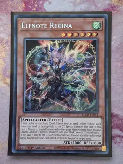 Elfnote Regina - BLZD-EN014 - Secret Rare - Near Mint - 1st Edition Yugioh! - Image 5