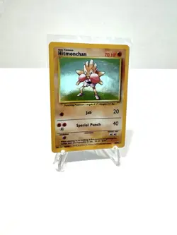 HITMONCHAN HOLO - 1999 Base Set 7/102 - Pokemon Card 151 WOTC - MP/HP Clean 🥊 - Image 1