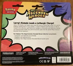 Pokemon Cards Mega Evolution Ascended Heroes - LARRY'S KOMALA BLISTER PACK - Image 2