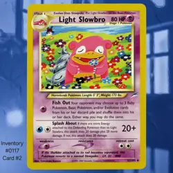 2002 Light Slowbro #51/105 Neo Destiny Unlimited Pokemon Card Regular Near-Mint - Image 1