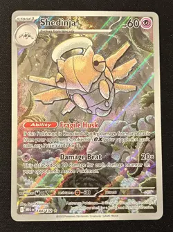Pokemon TCG Card Shedinja 144/132 Mega Evolutions Illustration Rare NM Near Mint - Image 1