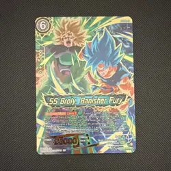 Bandai SS Broly, Banisher Fury Concept Rare Fearsome Rivals BT29-145 Card - Image 1
