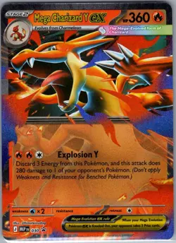 Mega Charizard Y ex 030 ME: Mega Evolution Promo - Pokemon Card - NM - Image 1