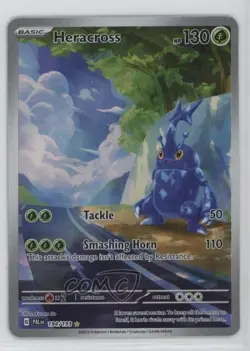 Heracross Illustration Rare Pokemon Scarlet & Violet Paldea Evolved PAL #194 - Image 1