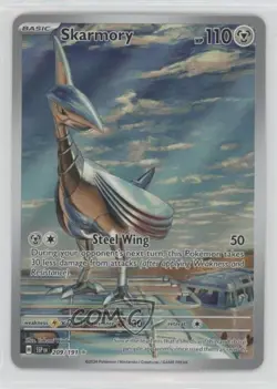 Skarmory Illustration Rare Pokemon SV08: Surging Sparks #209 - Image 1