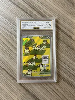 Pokemon TCG | Pidgey 207/197 | Obsidian Flames Illustration - AGS 9.5 - Image 1