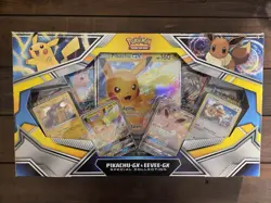 Pokemon Pikachu-GX & Eevee-GX Special Collection Box ~ Factory Sealed - Image 1