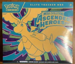 Pokemon Mega Evolution Ascended Heroes Factory Sealed ETB Elite Trainer Box - Image 1
