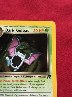 Dark Golbat 7/82, Holo Rare Swirl 🌀 Team RocketCard Nm Wizards Of The Coast - Image 4