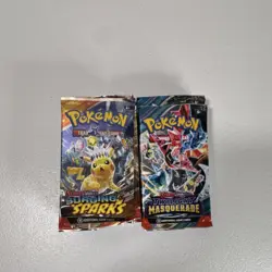 Pokemon TCG Scarlet & Violet Surging Sparks Twilight Masquerade 14 Opened Packs - Image 2
